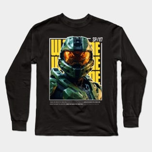 Halo game quotes - Master chief - Spartan 117 - Realistic #3 Long Sleeve T-Shirt